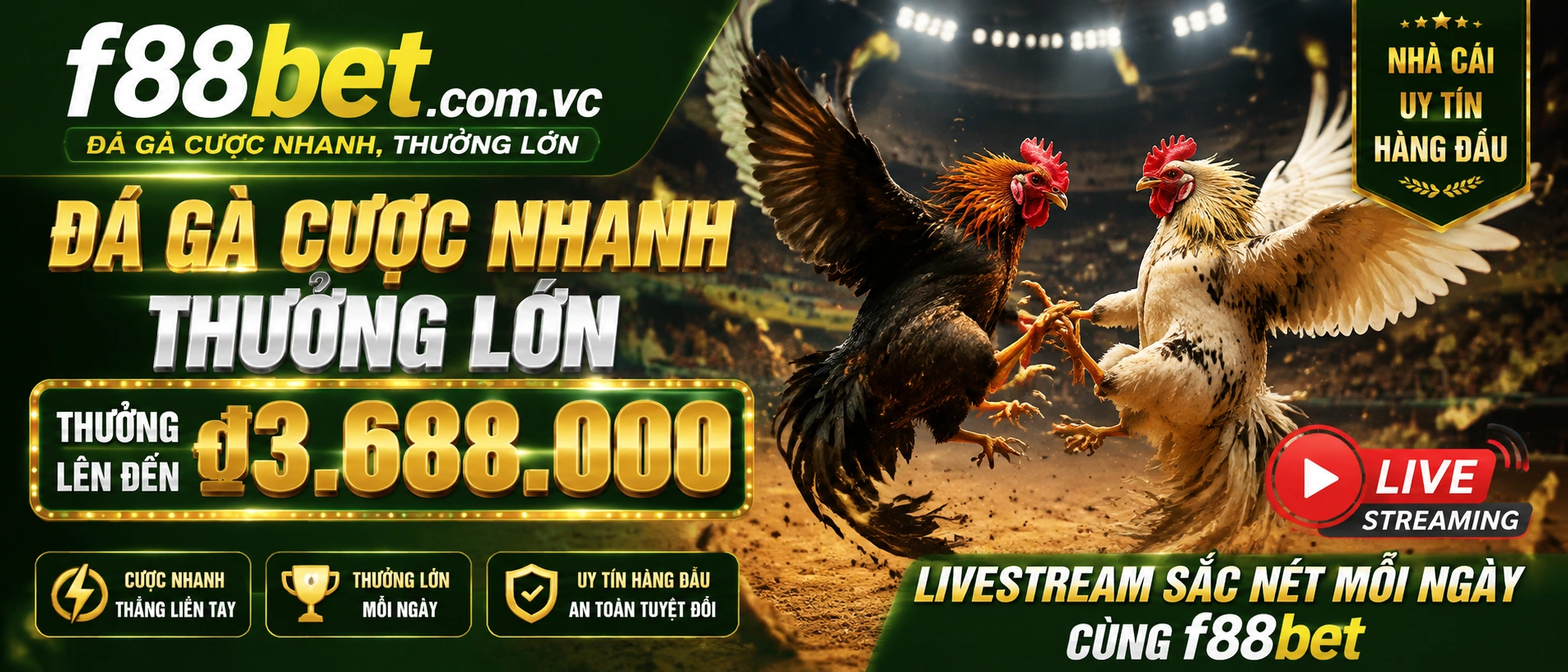 Hình ảnh khu Đá Gà Trực Tiếp F88BET